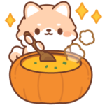 おはなしポメラニアンの秋スタンプ