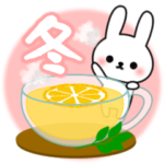 よく使うメッセージうさぎ 冬２