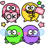 カラフルモンスター♡大人かわいいスタンプ