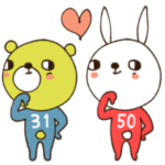 mottoのふたり時々ひとり♡うさぎとくま