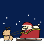 動く！秋冬イベントスタンプ