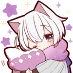 ちょっとお疲れな猫さんスタンプ５