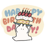 お祝いしたい　うさぎときどきにんじん