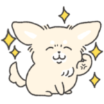 ゆるいチワワのスタンプ