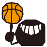 TeamFive ブラックボール　バスケスタンプ