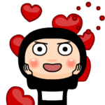 黒タイツのアニメ顔