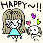 nenerinシンプル日常会話スタンプ568英語