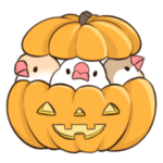 秋のふくふく文鳥