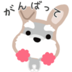 動くシュナうさ犬ふんわり癒され