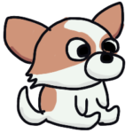 実家のチワワ、ゆめぽスタンプ