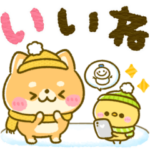 冬にあったか♡豆柴日和