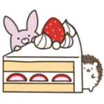 うさぎとハリネズミ気持ちがいっぱい❤️