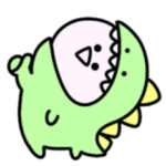 恐竜になった。シュールなミニうさぎ