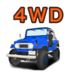 オフロード、4WD、クロカン車スタンプ