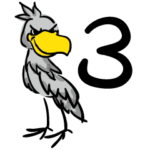 ハシビロコウさんスタンプ③