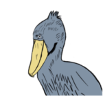 吾輩はハシビロコウである。スタンプ！