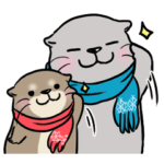 冬もぬくぬく♪カワウソさん