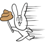 うんこ大好きウサちゃん
