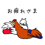 おむつを着た鶏たち