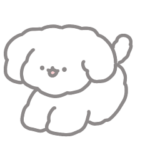 うごく！白いおいぬスタンプ