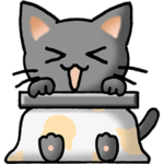 猫ねこにゃんこ　その6　黒（こたつ）