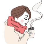 上品な女性のスタンプ