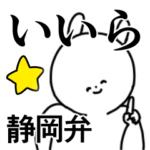 静岡弁/方言/シンプル大文字/遠州/浜松など