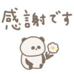 くすみカラー。パンダ。気遣い。