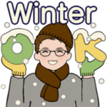 男性に使ってほしいスタンプ ☆ 冬の日常2