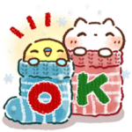 冬・年末年始♪可愛すぎないスタンプ