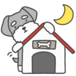 シュナウザーなのです。（グレー）