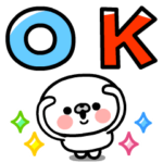 敬語でか文字●マルモンモンの動くスタンプ