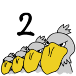 ハシビロコウさんスタンプ②