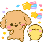 ふわもこトイプー♡気持ち伝わるスタンプ