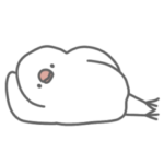 ゆるめの文鳥さんスタンプ
