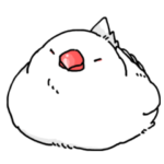 もっちり。文鳥様スタンプ6