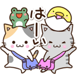 ネコとひよことカエル