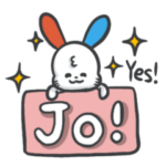 ルクセンブルク語うさぎスタンプ