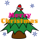 小さなサンタと年末年始（動くスタンプ）