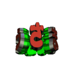 ★動く立体TEXT★ごちそうさまでした０２