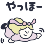 無限に使える女の子スタンプ！