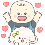 ぽってり赤ちゃんとトイプードル2