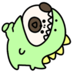 恐竜になった。シュールなミニパグ