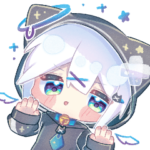 猫耳パーカーくん BIGスタンプ