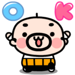 背景が動く！おやじ君とペンギンちゃん