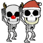 クリスマスケルトン（動く）
