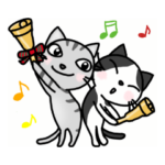 冬のサバトラ猫2