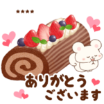 紅白リスと冬の食べ物