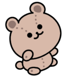 甘えたい。動く。くまのぬいぐるみ