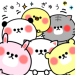 デコあにまる文字入り日常スタンプ☆